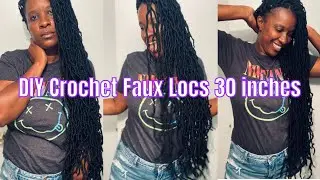 DIY Lightweight Crochet Faux Locs Tutorial | 30 Inches | Bobbi Boss & FreeTress Hair