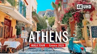ATHENS Walking Tour 4K 🇬🇷🏛️ | Explore Athens Surprising Sights!