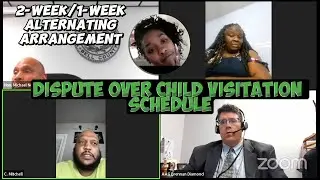 Dispute Over Child Visitation Schedule |  2-Week/1-Week Alternating Arrangement