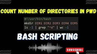 #1 || Number of Directories || bash scripting || #bashscripting