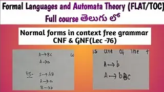 normal forms of context free grammar | Chomsky normal form | greibach normal form