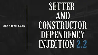 setter and constructor dependency injection in spring framework