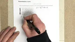 Parameterize a curve