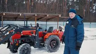Трейлер (Обзор мини трактора Уралец 224)