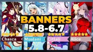 GENSHIN UPDATED BANNER ROADMAP 5.8-6.7 + RERUN | Next Banner Genshin Impact, Upcoming Genshin Banner