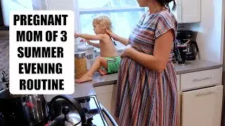SLOW MOMMY EVENING ROUTINE | PREGNANT MOM OF 3