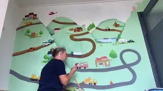 Hoe ik een muurschildering maak.