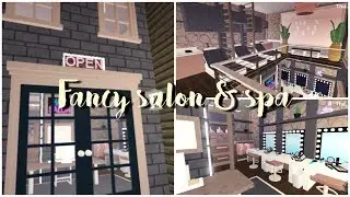 Fancy SALON & SPA - Bloxburg TOUR! ✨