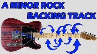 A MINOR ROCK BACKING TRACK 2021 - Learn to solo with John Gilliat