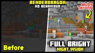 MCPE FULLBRIGHT/NIGHT VISION Renderdragon No Behaviour MCPE 1.19+