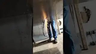 Cutting the smoke chamber #lmcs #welder #diy #plasmacutting