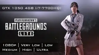 PUBG Lite GTX 1050 4GB Benchmark | 1080p All Settings | i7-7700HQ | Playerunknown’s Battlegrounds