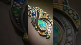 Art Deco Opal Pendant #Shorts @NoyesDesignsjewelry