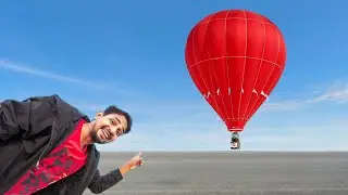 We made hot air balloon at home 🤯