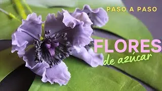 📍 Sugar flowers step by step | How to make sugar flowers to decorate a cake.