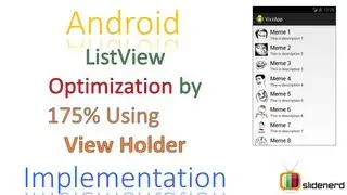 92 Android ListView Optimization By 175% Example |