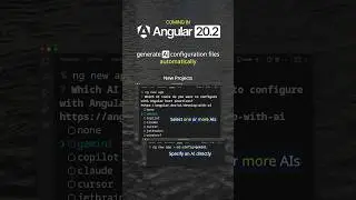 Angular 20.2: generate AI configurations automatically 