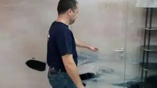 Двери скрытого монтажа. Стекло с рисунком. Доводчик.