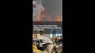 Fire at Beach Road Multistorey Carpark Involves Multiple Vehicles, 45 Evacuated