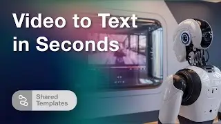 🚀 Video to Text in Seconds: Automate Transcription with AI | Free Template Inside!
