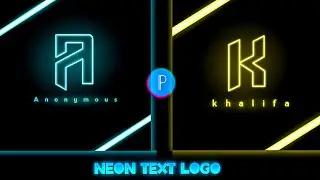 How to Make Glowing Name Logo || Neon Logo Design Pixellab || Text Logo Tutorial 