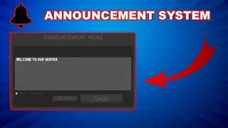 Announcement System (Roblox Studio) [SALE]