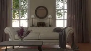 Living space. Photoreal soft furnishings and fabrics. Gentle light. | Moko3D | HD 1080P