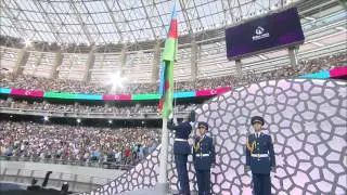 Azerbaijan National Anthem at Baku2015 First European Games - Closing Ceremony