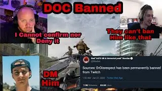 Streamers react to Dr disrespect Banned From Twitch(Timthetatman, xqc, Hasan)