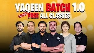🔴 Free Live Classes | MDCAT Yaqeen Batch 2025