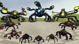 I Building Different Colors & Material Of Omnidroids Robot Army in Big Funnel Garry's Mod
