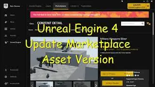 UE4 - Update Marketplace Asset Version