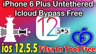 iPhone 6 Plus 12.5.5 Untethered Icloud Bypass Free | F3ra1n Tool Free | #mihafmedia