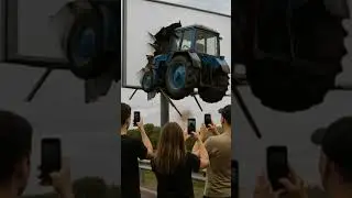 Трактор застрял в рекламном щите… Песня: Семен Фролов - Синий трактор