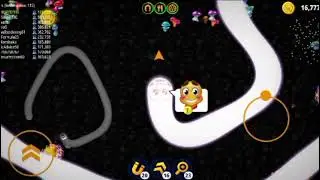 Worms Zone io Biggest Snake New Record 2025|  Saamp Wala Game oggy jack #saamp