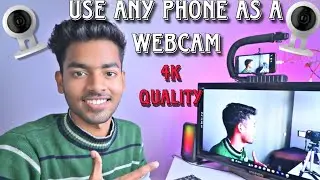 how to use any phone in computer as a webcam for free 😍