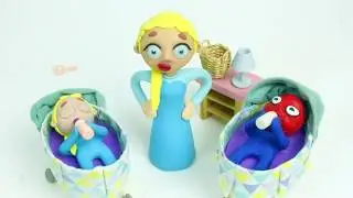 SO LOVELY! SUPERHERO BABIES Play Doh Stop Motion and Cartoons For Kids 💕 Superhero Babies