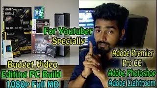 Budget Video Editing PC Build For 1080p Video Editing Without Graphic Card😱