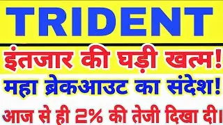 Trident share latest news today | trident share price | trident share lower circuit | come back 💥