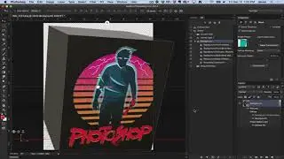 Photoshop   3D Menu   New 3D Extrusion from Selected Layer