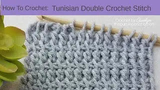 How To Crochet Tunisian Double Crochet Stitch