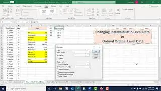 Interval.RatioData to Ordinal Data