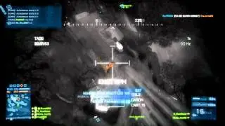 Battlefield 3 【BF3】:Caspian Border heli pilot and gunner cooperation gameplay
