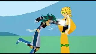 Star platinum super strong punch test (Stick nodes animation)