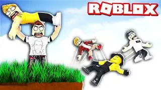Кидаю нубов в Роблокс THROW PEOPLE SIMULATOR LOL