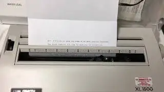 Smith Corona XL1500 Typewriter Writing On It’s Own