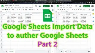 Import Data author Google sheets Part 2 Tutorial #5