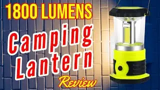 1800 Lumens LED Camping Lantern with 360 degrees of Powerful Light for Camping, Emergencies, Etc