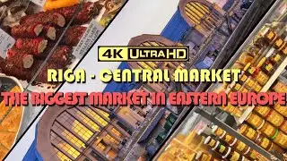 RIGA - CENTRAL MARKET // 4K Walking Tour #2
