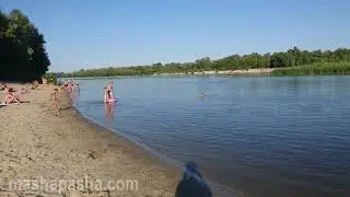 Пляж в Хотяновке на Десне